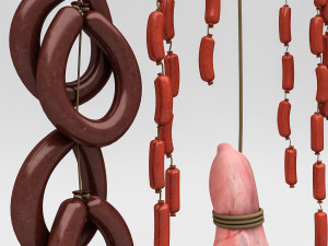 3d meats and sausages model Modelo 3D