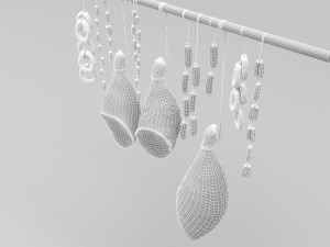 3d meats and sausages model Modelo 3D