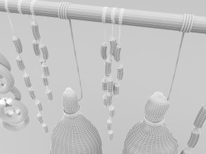 3d meats and sausages model Modelo 3D