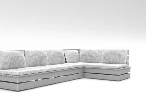 3d authentic garden chair 3D Model