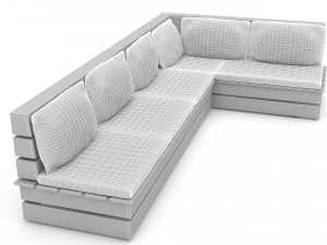 3d authentic garden chair 3D Model