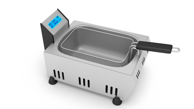 french frying machine 3D Model .c4d .max .obj .3ds .fbx .stl .blend 