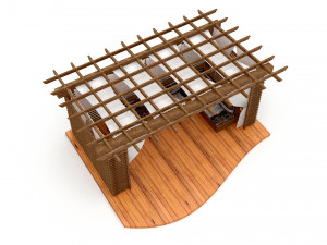 wooden camellia 3D Model