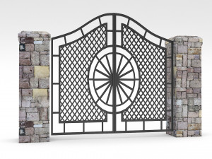 garden gate 3D-Modell