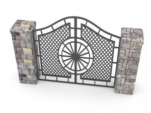 garden gate 3D-Modell