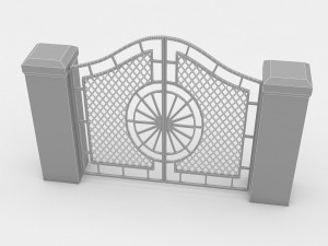 garden gate 3D-Modell
