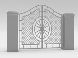 garden gate 3D-Modell