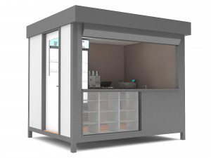 3d modern sideboard 3D मॉडल