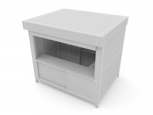 3d modern sideboard 3D मॉडल