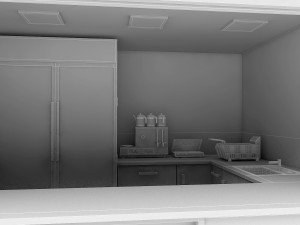 3d modern sideboard 3D मॉडल