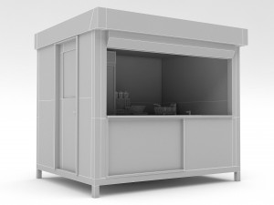 3d modern sideboard 3D मॉडल