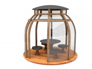 garden glass bell camellia Model 3D