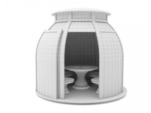 garden glass bell camellia Model 3D