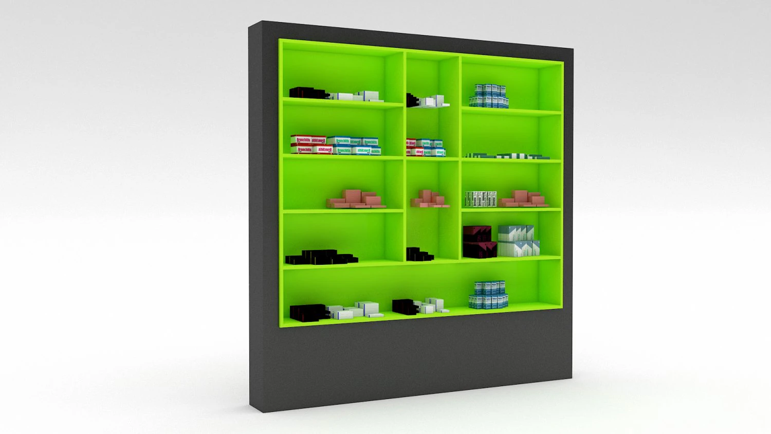 pharmacy decorative medicine 02 3D Model .c4d .max .obj .3ds .fbx .stl .blend