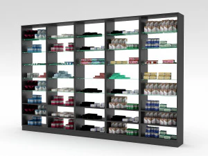 pharmacy decorative medicine cabinet 03 3D Model