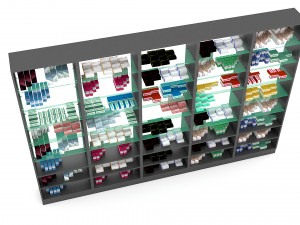 pharmacy decorative medicine cabinet 03 3D Модель