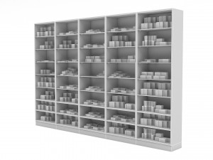 pharmacy decorative medicine cabinet 03 3D Модель