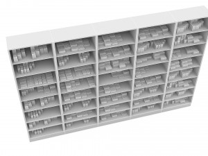pharmacy decorative medicine cabinet 03 3D Модель