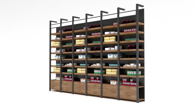 pharmacy decorative medicine cabinet 3D-Modell .c4d .max .obj .3ds .fbx .stl .blend 