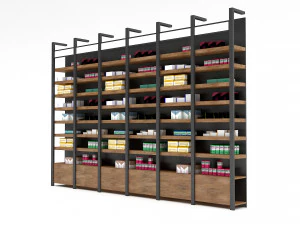 약국 장식 약장 3D 모델