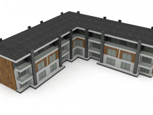 modern building 01 3D Model