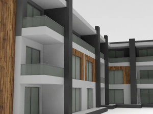modern building 01 3D Model