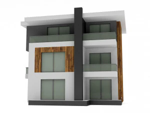modern building 01 3D Model