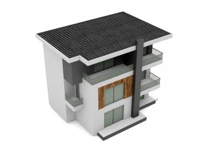 modern building 01 3D Model