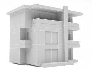 modern building 01 3D Model