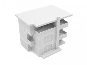 modern building 01 3D Model