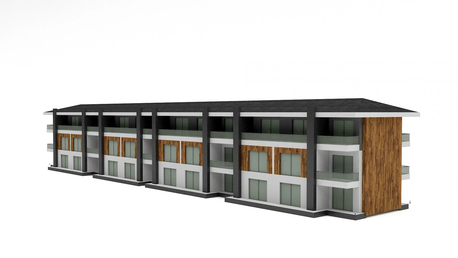 modern building 04 3D Model .c4d .max .obj .3ds .fbx .stl .blend