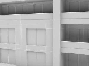 modern building 04 3D Model