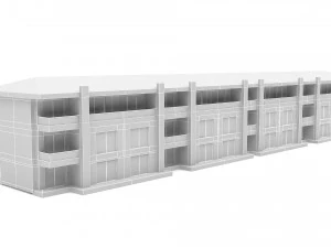 modern building 04 3D Model