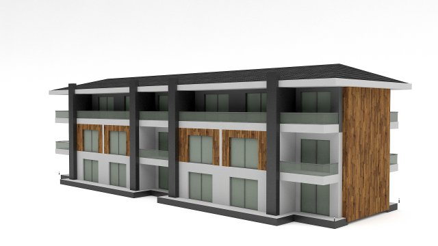 modern building 05 Modelo 3D .c4d .max .obj .3ds .fbx .stl .blend 