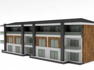 modern building 05 3D Model