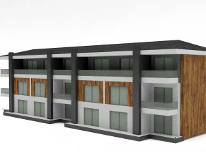 современное здание 05 3D Модель