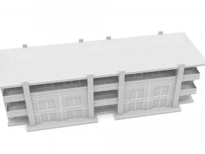 modern building 05 3D Model