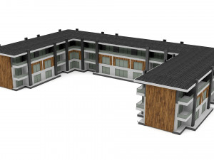 modern building 06 Model 3D