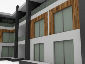 modern building 06 3D Model