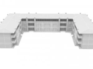 modern building 06 3D Model