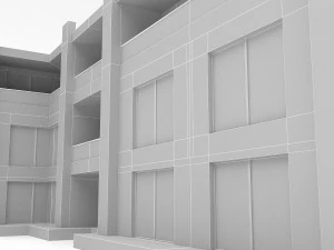 modern building 06 3D Model