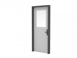 modern lowpoly door Modelo 3D