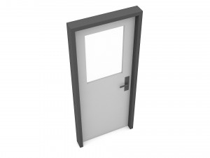 modern lowpoly door 3D 模型