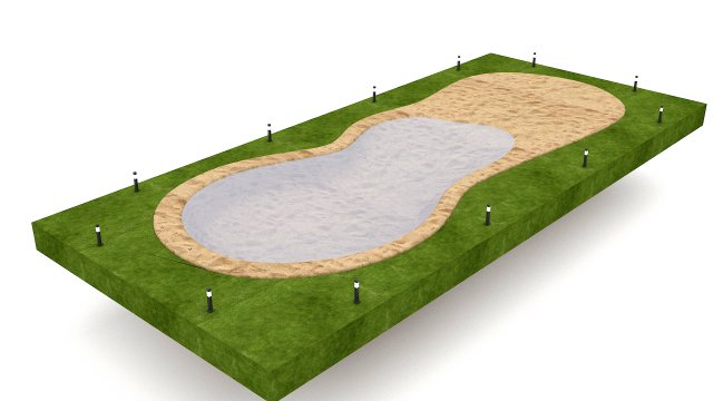 the natural beach 3D Model .c4d .max .obj .3ds .fbx .stl .blend 