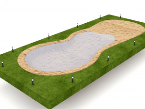 the natural beach 3D Model