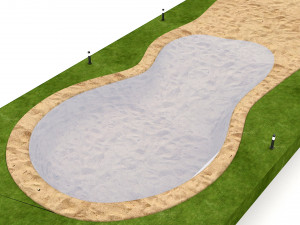 the natural beach 3D Model
