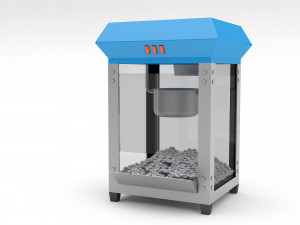 3d popcorn machine 3D Model