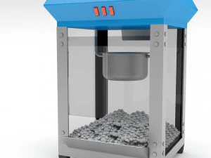 3d popcorn machine 3D Model