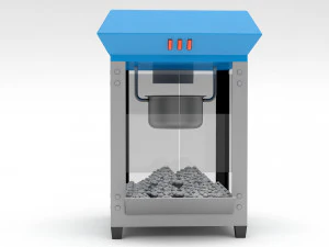 3d popcorn machine 3D Model