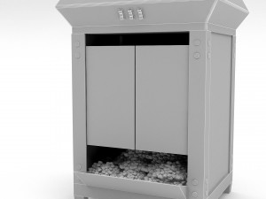 3d popcorn machine 3D-Modell